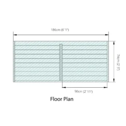Mercia Double Log Store -Garden Outdoor Equipment Store 12806821 8535028837762330
