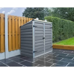 Palram - Canopia Voyager Pent Shed - Dark Grey -Garden Outdoor Equipment Store 12806862 1154833195596958