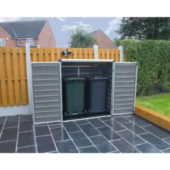 Palram - Canopia Voyager Pent Shed - Dark Grey -Garden Outdoor Equipment Store 12806862 1364833196027977