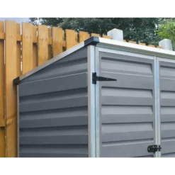 Palram - Canopia Voyager Pent Shed - Dark Grey -Garden Outdoor Equipment Store 12806862 2064833195903339