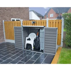 Palram - Canopia Voyager Pent Shed - Dark Grey -Garden Outdoor Equipment Store 12806862 3504833195712653
