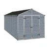 8x16ft Palram SkyLight Dark Grey Apex Shed -Garden Outdoor Equipment Store 12807311 9354831948673892