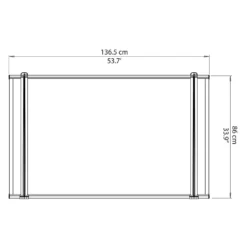 Palram - Canopia Canopy Neo 1350 Grey Twinwall 15 Palram - Canopia Canopy Neo 1350 Grey Twinwall -Garden Outdoor Equipment Store 12807312 1254833218227989