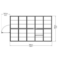 Palram 6 X 10ft Canopia Harmony Greenhouse - Silver 21 Palram 6 X 10ft Canopia Harmony Greenhouse - Silver -Garden Outdoor Equipment Store 12810851 1894845681765372