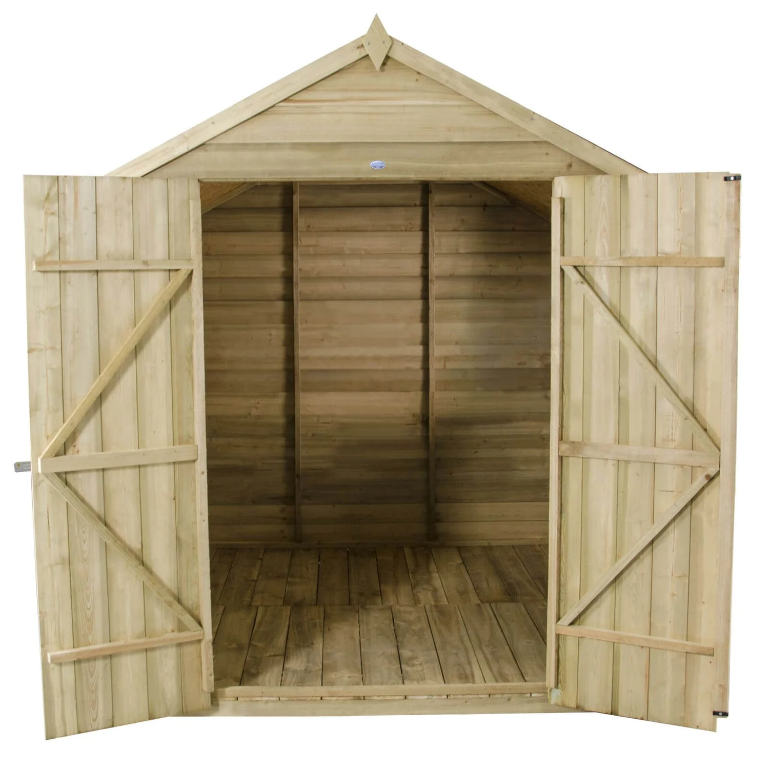 7x7ft Forest Natural Timber Overlap Apex Pressure Treated Wooden Shed 4 7x7ft Forest Natural Timber Overlap Apex Pressure Treated Wooden Shed - Image 2