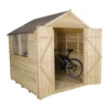 7x7ft Forest Natural Timber Overlap Apex Pressure Treated Wooden Shed -Garden Outdoor Equipment Store 12810900 1884831947608028