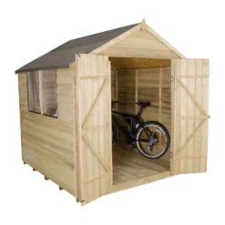 7x7ft Forest Natural Timber Overlap Apex Pressure Treated Wooden Shed 17 7x7ft Forest Natural Timber Overlap Apex Pressure Treated Wooden Shed -Garden Outdoor Equipment Store 12810900 6184833193629543