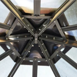 Palram - Canopia Monaco Hexagonal Garden Gazebo Grey 19 Palram - Canopia Monaco Hexagonal Garden Gazebo Grey -Garden Outdoor Equipment Store 12810973 1244924173025941