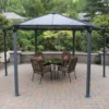 Palram - Canopia Monaco Hexagonal Garden Gazebo Grey 2 Palram - Canopia Monaco Hexagonal Garden Gazebo Grey -Garden Outdoor Equipment Store 12810973 1864924172689461