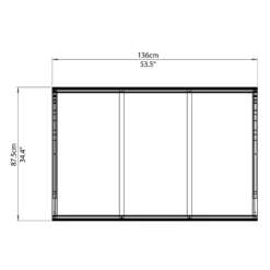 Palram - Canopia Canopy Venus 1350 Clear -Garden Outdoor Equipment Store 12810976 4564833200882271