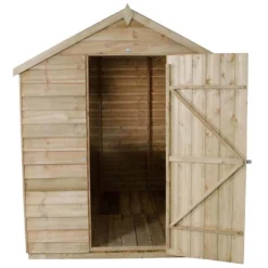 8x6ft Forest Wooden Overlap Pressure Treated Apex Shed -incl. Installation -Garden Outdoor Equipment Store 12814916 8414832991987228