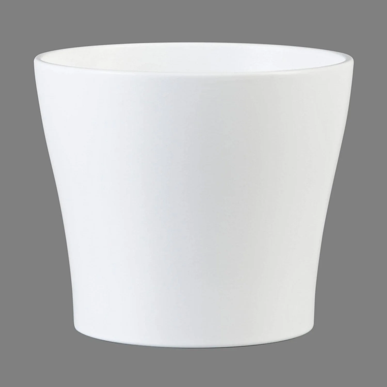 White Plant Pot - 19cm 3 White Plant Pot - 19cm
