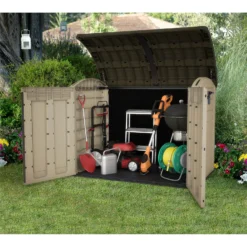 Keter Store It Out Ultra Outdoor Garden Storage Shed - Beige & Brown - 2000L -Garden Outdoor Equipment Store 12815621 2154833203715627