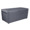 Keter Sumatra Rattan Effect Outdoor Garden Storage Box 511L - Anthracite -Garden Outdoor Equipment Store 12815762 1164845691783143