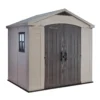 Keter Factor 8 X 6ft Outdoor Garden Apex Storage Shed - Beige/Brown 2 Keter Factor 8 X 6ft Outdoor Garden Apex Storage Shed - Beige/Brown -Garden Outdoor Equipment Store 12817713 1924895619203559