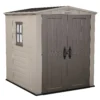 Keter Factor 6 X 6ft Outdoor Garden Apex Storage Shed - Beige/Brown -Garden Outdoor Equipment Store 12817719 1734895623724418