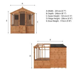 Mercia 8 X 6ft Traditional Apex Combi Greenhouse And Shed 21 Mercia 8 X 6ft Traditional Apex Combi Greenhouse And Shed -Garden Outdoor Equipment Store 12820081 2135028839913276