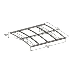 Palram - Canopia Canopy Herald 2230 Grey Clear 13 Palram - Canopia Canopy Herald 2230 Grey Clear -Garden Outdoor Equipment Store 12821842 1034833173770359