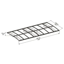 Palram - Canopia Canopy Herald 4460 Grey Clear 13 Palram - Canopia Canopy Herald 4460 Grey Clear -Garden Outdoor Equipment Store 12821845 1414833173460228