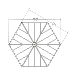 Palram - Canopia Garda Garden Conservatory Grey Bronze 19 Palram - Canopia Garda Garden Conservatory Grey Bronze -Garden Outdoor Equipment Store 12821929 9234833172727193