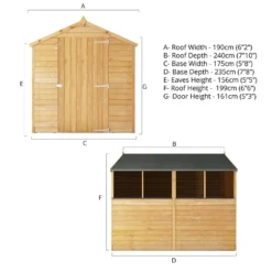 Mercia 8 X 6ft Overlap Apex Shed - Incl. Installation 20 Mercia 8 X 6ft Overlap Apex Shed - Incl. Installation -Garden Outdoor Equipment Store 12822317 1045036364210021