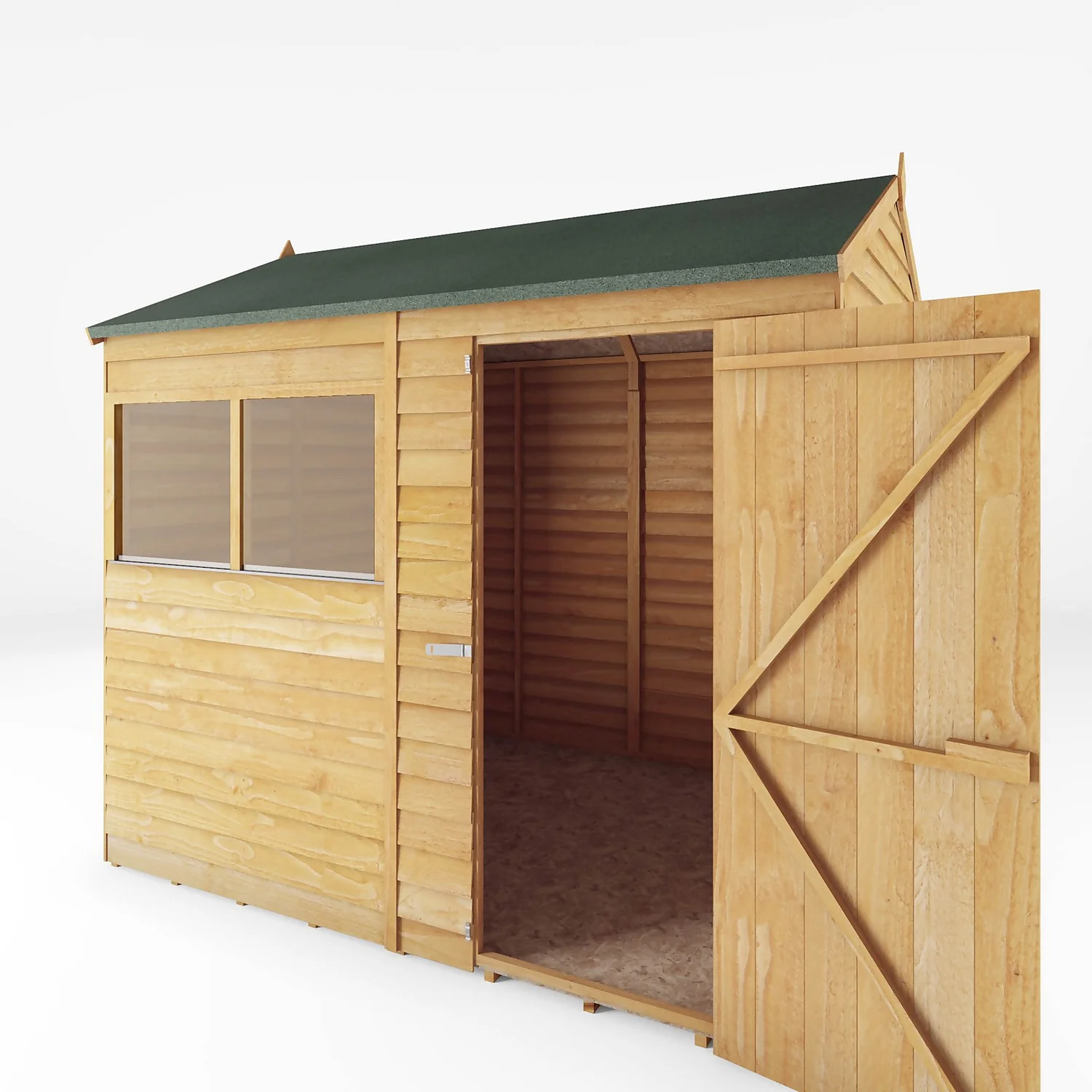 Mercia 8 X 6ft Overlap Reverse Apex Shed 5 Mercia 8 X 6ft Overlap Reverse Apex Shed - Image 3