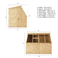Mercia 8 X 6ft Potting Shed - Incl. Installation -Garden Outdoor Equipment Store 12822458 2415028841733964