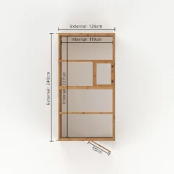Mercia 8 X 4ft Lean To Greenhouse - Installation Included -Garden Outdoor Equipment Store 12822781 9325038447793946