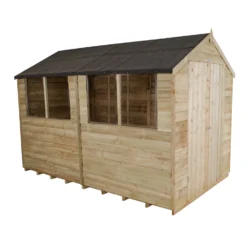 Forest 10 X 6ft Overlap Pressure Treated Double Door Apex Shed -Garden Outdoor Equipment Store 12823857 2084833221504745