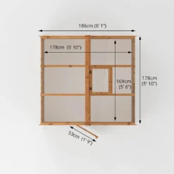 Mercia 6 X 6ft Traditional Greenhouse - Incl. Installation -Garden Outdoor Equipment Store 12825394 1475028839988867