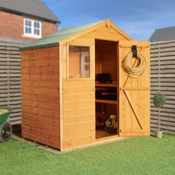 Mercia 4 X 6ft Shiplap Apex Shed - Included Installation -Garden Outdoor Equipment Store 12825402 1264989436854954