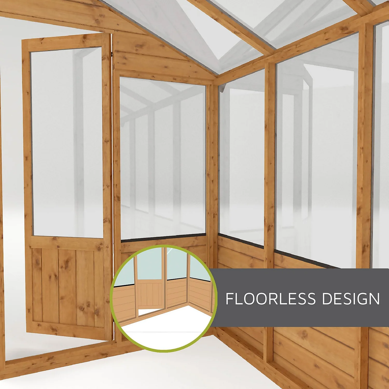 Mercia 8 X 4ft Lean To Greenhouse - Incl. Installation 9 Mercia 8 X 4ft Lean To Greenhouse - Incl. Installation - Image 7