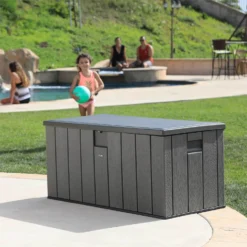Lifetime Outdoor Plastic Storage Box 568 Litres -Garden Outdoor Equipment Store 12826332 1744833225240174