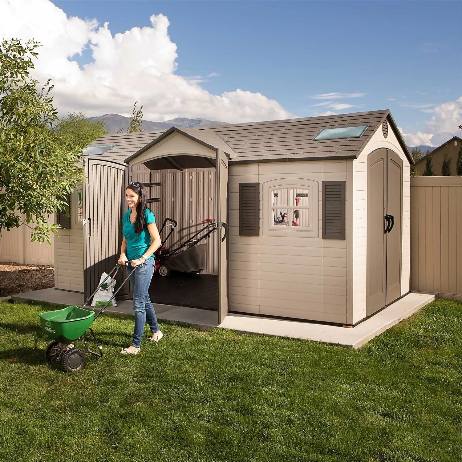 Lifetime 15 X 8ft Outdoor Storage Shed 5 Lifetime 15 X 8ft Outdoor Storage Shed - Image 3