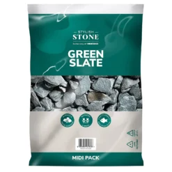 Stylish Stone Green Slate 20mm - Midi Pack - 9kg -Garden Outdoor Equipment Store 12826525 1254902951258087