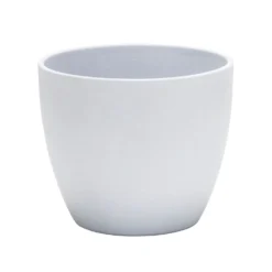 Grey Stone Ceramic Cover Pot - 11cm
