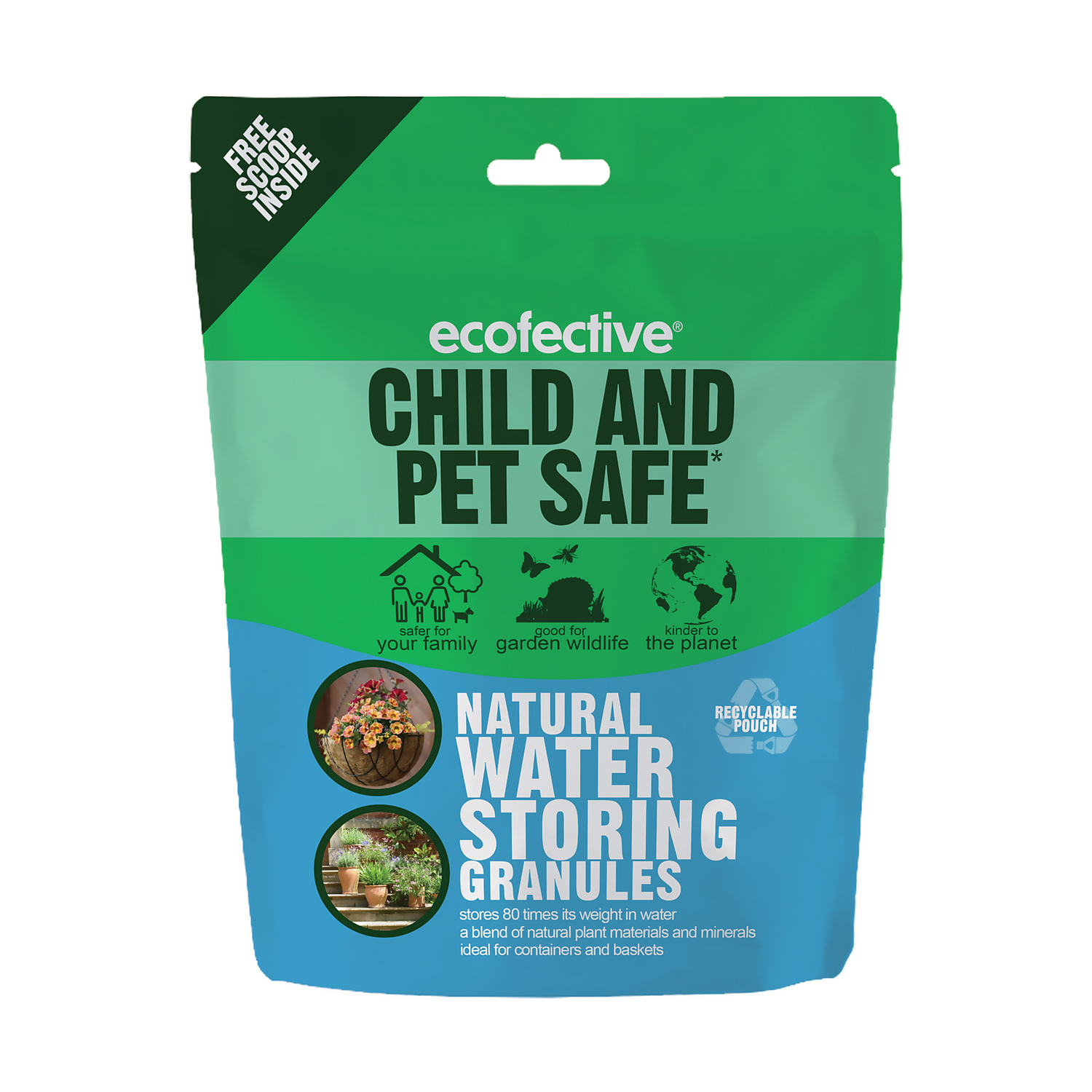 Ecofective Natural Water Storing Granules - 350g 3 Ecofective Natural Water Storing Granules - 350g