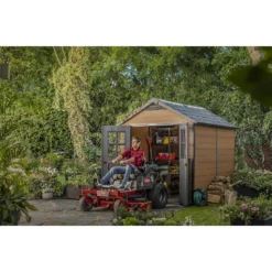 Keter Newton 7.5 X 9ft Outdoor Plastic Garden Storage Shed - Brown 20 Keter Newton 7.5 X 9ft Outdoor Plastic Garden Storage Shed - Brown -Garden Outdoor Equipment Store 12833042 2074843484722095