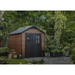 Keter Newton 7.5 X 9ft Outdoor Plastic Garden Storage Shed - Brown 21 Keter Newton 7.5 X 9ft Outdoor Plastic Garden Storage Shed - Brown -Garden Outdoor Equipment Store 12833042 4094843484755167