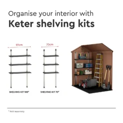 Keter Darwin 6 X 4ft Outdoor Garden Apex Storage Shed - Brown 20 Keter Darwin 6 X 4ft Outdoor Garden Apex Storage Shed - Brown -Garden Outdoor Equipment Store 12833043 5775036178043584