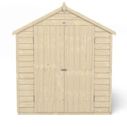 Forest 8 X 6ft Overlap Pressure Treated Apex Shed - Double Door No Windows 13 Forest 8 X 6ft Overlap Pressure Treated Apex Shed - Double Door No Windows -Garden Outdoor Equipment Store 12833294 1034833197408001