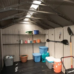 Lifetime 17.5 X 8 Ft Dual Entry Outdoor Storage Shed -Garden Outdoor Equipment Store 12836595 1795012583728589