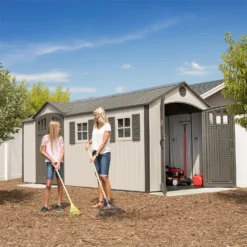 Lifetime 17.5 X 8 Ft Dual Entry Outdoor Storage Shed -Garden Outdoor Equipment Store 12836595 1905012583797700