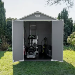 Keter Manor 6 X 8ft Outdoor Garden Apex Storage Shed - Grey -Garden Outdoor Equipment Store 12840573 2035036178812256