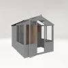 Country Living Grassthorpe 8 X 6ft Traditional Apex Greenhouse Combi Shed Painted + Installation - Thorpe Towers