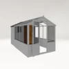 Country Living Grassthorpe 12 X 6ft Traditional Apex Greenhouse Combi Shed Painted + Installation - Thorpe Towers -Garden Outdoor Equipment Store 12881653 1954976288281881