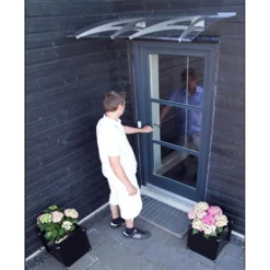 None Cambridge 1200X700 Silver Door Canopy -Garden Outdoor Equipment Store 12882255 2994843527512079