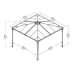 Palram - Canopia Palermo 3000 Garden Gazebo 15 Palram - Canopia Palermo 3000 Garden Gazebo -Garden Outdoor Equipment Store 12883602 1284857059123592