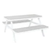 Picnic Bench - White & Grey -Garden Outdoor Equipment Store 12885210 1004853415247632