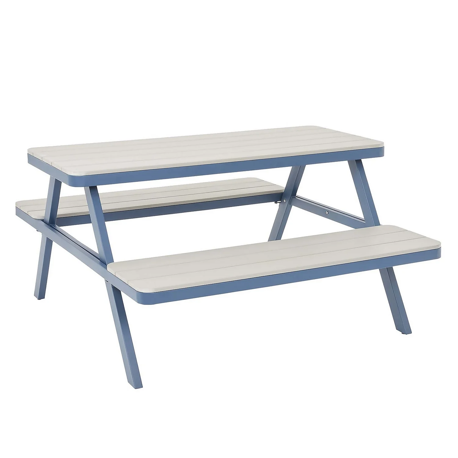 Picnic Bench - Navy & Grey 3 Picnic Bench - Navy & Grey